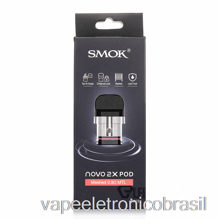 Vape Vaporesso Smok Novo 2x Pods De Substituição 0.6ohm Meshed Mtl Pods